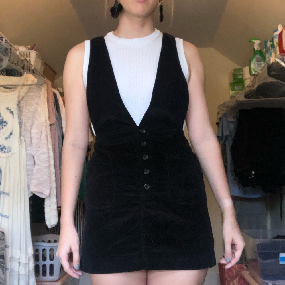 Free People Black Dress/Overalls